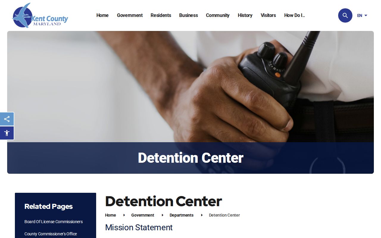 Kent County Detention Center release records and official facility information